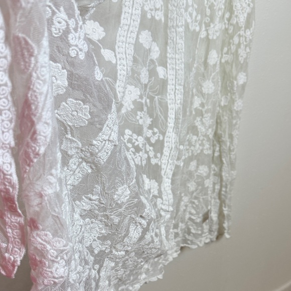 miami White Lace Kimono Cover-Up - Picture 6 of 7